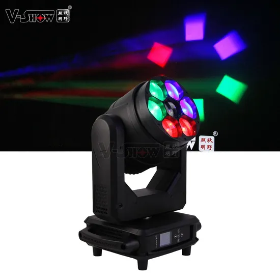 7PCS RGBW 4in1 LED Moving Head Light