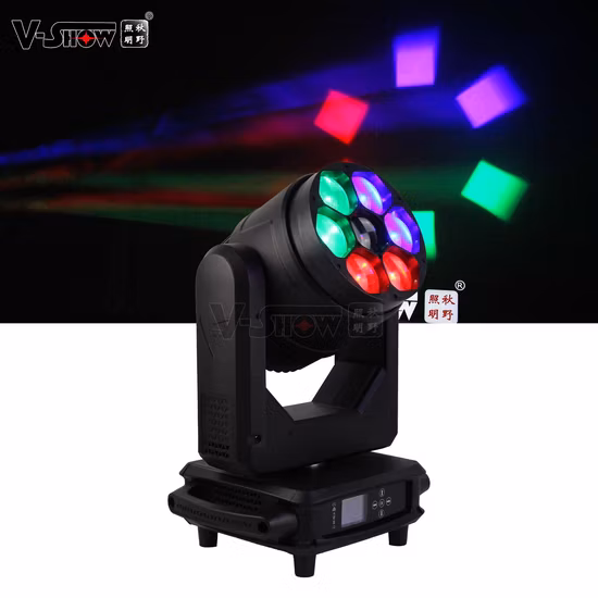 7PCS RGBW 4in1 LED Moving Head Light