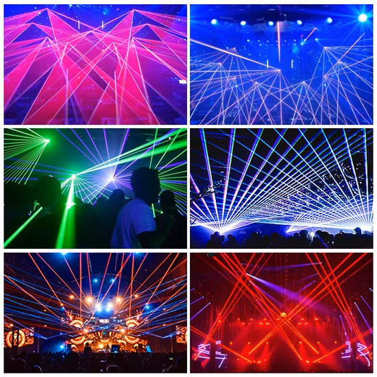 Night Club Special Effect Stage Lights Animated DJ Disco Club Laser 10W RGB Full Color Animation Laser Disco Lights