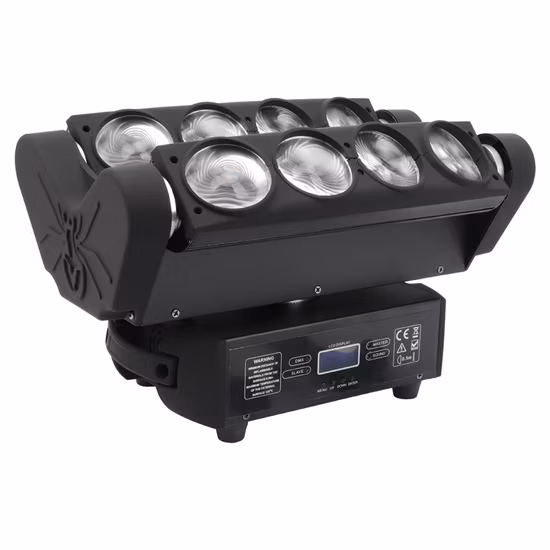 8X10W RGBW 4in1 LED Spider Beam Moving Head Stage Lights