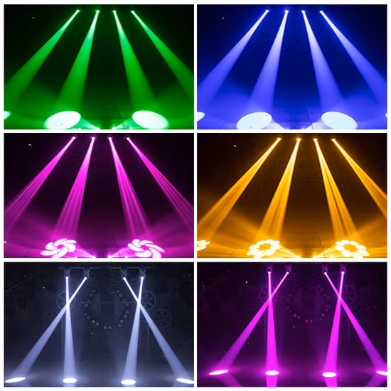 16PCS Rotating Beam+Laser+Strobe 3 in 1 Spot Bar Colorful Lights Burst Bouncing Stage Lights
