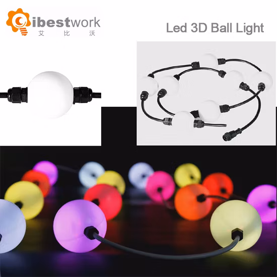 Matrix RGB 360 Degree 50mm Ball String Stage Light LED Moving Light