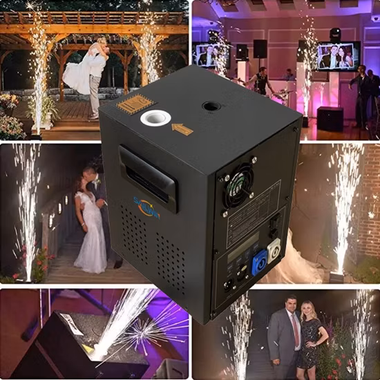 600W Aluminum Cold Spark Fireworks Machine Special Effect Wedding Lights